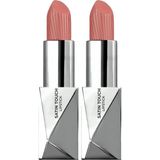 Prime Alix Avien Uzun Süre Kalıcı Nemlendirici Pürüzsüz Etkili Yarı Mat Ruj Satin Lipstick 802 Satin Peach (2 Paketi) - Option-1