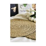 Prime Amerikan Servis 6 Adet Doğal Hasır Supla, 35X35 Cm, Kahverengi - 0,5 x 9 cm - 001-Renkli