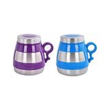 Prime AND431 Içi Dışı Çelik Plastik Desenli Kupa Mug, Mavi/mor - Option-1 - 0 - Siyah