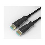 Prime Aoc Fiber HDMI 2.1 Kablo - 48GBPS, 8k 60Hz, 4K 120Hz, 4K 60Hz, Earc, Hdr, D-Hdr, Hdcp2.3, Dolby Vision, Dolby Atmos (20 Metre) - Option-1 - Ahşap