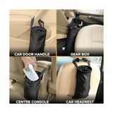 Prime Araba Çöp Kutusu, 2 Adet Siyah Oxford Kumaş, Sızdırmaz Iç Astar, Ayarlanabilir Askılı Atık Torbası, Katlanabilir Pratik Organizer, Koltuk Arkası Asılabilir Kap, Suv ve Kamyon Için Uygun