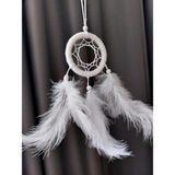 Prime Araba Dikiz Aynası Süsü/rüya Kapanı/düş Kapanı/dreamcatcher/handmade/el Yapımı/beyaz Dreamcatcher - Adaçayı Yeşili