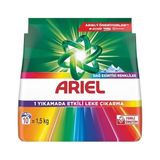 Prime Ariel Dağ Esintisi Renklilere Özel 1,5 kg Hızlı Çözünme Toz Çamaşır Deterjanı - 0,5 gr