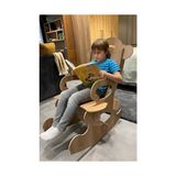 Prime Arion |%100 Mdf | Sallanabilir ve Dayanıklı Çocuk Sandalyesi | Ahşap Renk - -50 C