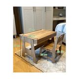 Prime Arion Kids Mdf Çocuk Aktivite Masası, Açılabilir Kapaklı, Ergonomik Tasarım, 1 ve 1 Masa, 35X55X30 Cm, 2 Renk Seçeneği - Abanoz - Option-1