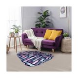 Prime Asel Şönil Kaymaz Pamuk Tabanlı Yıkanabilir Antibakteriyel Asimetrik Salon Halısı 140X140 - 374-Yeşil