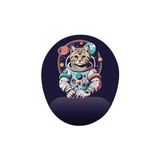 Prime Astronot Kedi Bilek Destekli Mouse Pad - Option-1 - 0002 - Beyaz