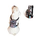 Prime Awlook Street Smart Köpek Sırt Çantası –su Geçirmez, Göğüs Tasması Fonksiyonlu, Ayarlanabilir, Skull, Çantalı Göğüs Tasması Small