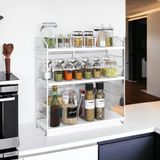Prime Ayarlanabilir Raflı 40CM Baharatlık, Organizer, Düzenleyizi Tezgahüstü Banyo, Mutfak, Ofis Model-1 (Beyaz) - 0,1 kg