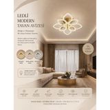 Prime Aydınlatma Çiçek 4+4'lü Ledli Gold Avize