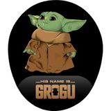 Prime Baby Yoda Bilek Destekli Mouse Pad - Option-1 - 0002 - Beyaz