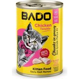 Prime Bado Yavru Kedi Yaş Maması Tavuk Etli 400 gr 12 adet