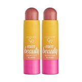 Prime Beauty Glow Stick Blusher No: 02 Dusty Rose - Gül Kurusu Tonlarda Stik Allık (2 Paketi) - Option-1