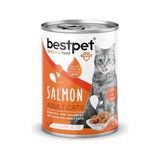 Prime Bestpet Kısırlaştırılmış Kediler Için, Taze Somon Parça Etli ve Soslu Yaş Mama, 400 G