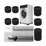Prime Beyaz Eşya Ayağı Çamaşır Makinesi Mobilya Titreşim Önleyici Kaydırmaz Yükseltici 4 Lü Set Siyah (3.5 Cm) - Option-1