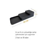 Prime Beylini 18'li Bıçak Standı Bıçaklık Tezgah Üstü Çekmece Içi Mutfak Düzenleyici Organizer Bıçak Düzenleyici
