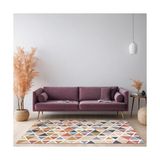 Prime Beyore Modern Şönil Kaymaz Doğal Pamuk Tabanlı Yıkanabilir Antibakteriyel Çevre Dostu Salon Halısı 140X200 - 374-Yeşil