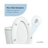 Prime Bidet Luxe TS1008E Yavaş Kapanan, Hızlı Çıkarma Menteşeli ve Kaymaz Tamponlu Uzun Rahat Oturaklı Klozet Kapağı (Beyaz) - 000-Siyah - Option-1