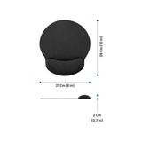 Prime Bilek Destekli Konfor Kaymaz Ergonomik Mouse Pad Siyah Siyah - Option-1 - 0002 - Beyaz