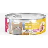 Prime Bio Petactive Nutritive Life Yavru Kediler Için Tavuklu Konserve Yaş Kedi Maması (24 x 80 Gr)