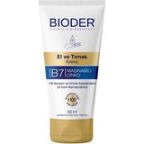 Prime Bioder El ve Tırnak Bakım Kremi 50 ml Biotin Niasinamid ve Çinko İçerikli Nemlendirici Cilt Tipi Hassas
