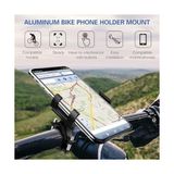 Prime Bisiklet Motorsiklet Evrensel Cep Telefonu Tutucu Alüminyum Paslanmaz - Bütün Telefonlarla Uyumlu - Metal Dayanıklı Siyah - Option-1 - 000-Siyah