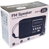 Prime Bluetooth Fm Kablosuz Hoparlör, Usb-Tf Kart-Aux Girişli, Tws Destekli, Taşınabilir Mini Radyo SB38 (Siyah) - Ahşap