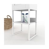 Prime BNY130-BEYAZ Panjur Kapaklı Metal Ayaklı Banyo Dolabı - 1BW-Beyaz - Option-1