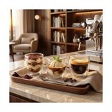 Prime Borosilikat Cam Bardak, 250 ml Geniş Kapasite, Dayanıklı Yapı, Çift Cidarlı Yalıtım, Ev Ofis Restoran Için Kullanıma Uygun Borosilikat Cam Çay Kahve Espresso Sunum Bardağı - 0 - Siyah - Option-1