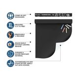 Prime Büyük Kara Tahta Temas Kağıdı Rulosu, 200CM x 45CM Yapışkanlı Kara Tahta Duvar Stickerı, Temizlik Bezi ve 5 Renk Tebeşir Hediyeli, Çıkarılabilir Kara Tahta Ofis Okul Ev Mutfak - Option-1 - -50 C