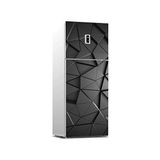Prime Buzdolabı Kaplama Dolap Kaplama Etiketi 3D Tangram - 00 Beyaz - Option-1