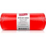 Prime Büzgülü Tıbbi Atık Poşeti Büyük Boy 60X85 Cm, 10X10'LU Sızdırmaz Yırtılmaz Profesyonel Çöp Poşeti, Geri Dönüştürülebilir Kolay Bağlanır Tıbbi Atık Torbası, Hastane, Klinik Büzgülü Çöp Poşeti