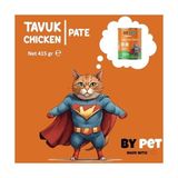 Prime Bypet Tavuk Etli Yetişkin Yaş Kedi Maması 1 Adet -415 Gram Konserve 2li Paket - 0,75 kg
