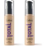 Prime Callista Total Perfecting Fondöten 220 Natural (2 Paketi) - Option-1