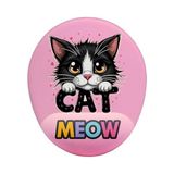 Prime Cat Meow Bilek Destekli Mouse Pad - Option-1 - 0002 - Beyaz