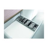 Prime Çatal Bıçak Takımı Düzenleyici, Gri ve Siyah, 40-49 cm - Kestane Akaju - Option-1