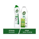 Prime Cif Krem Temizleyici Amonyak 500 ml + Cif Jel Tüm Yüzeyler Ferahlığı 500 ml - Option-1
