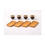Prime Çift Katmanlı 4'lü Espresso Cam Bardak Seti 80 ml & Tabak – 4’lü Set | Borosilikat Cam, Isı Yalıtımı, Bulaşık Makinesi Uyumlu, Türk Kahvesi Ristretto Macchiato Için - 0 - Siyah - Option-1