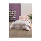 Prime Çift Kişilik Desenli Kapitone Çift Taraflı Renkli Pike Yatak Örtüsü Takımı 200X230 cm (Çarşafsız) (Pudra) - 001-Renkli - 1 x 32 x 27 cm