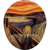 Prime Çığlık Scream Bilek Destekli Mouse Pad - Option-1 - 0002 - Beyaz