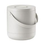 Prime Circular Çöp Kovası, Çap: 31,5 x 31 cm - 15 Litre, Gri - 000-Siyah - Option-1