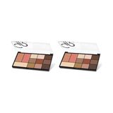 Prime City Style Face & Eye No: 01 Warm Nude - Allık, Bronzer, Aydınlatıcı ve 9'lu Far Paleti (2 Paketi)
