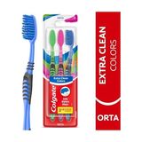 Prime Clean Colors Diş Fırçası 2+1 - (ClearEyelets)Black-RadiantOrchid