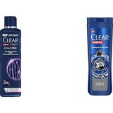 Prime Clear Men Scalp Pro Saç Dökülmesine Karşı Güçlendirici Şampuan Kepeğe Karşı Etkili 300 Ml(1) Clear Men 3 In 1 Şampuan & Duş Jeli Arındırıcı Kömür Saç Yüz Vücut Için(2) - Option-1