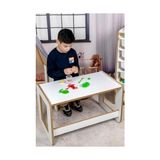 Prime Çocuk Oyun, Aktivite ve Etkinlik Masası, Beyaz 18MM 1.sınıf Mdf (Çekmecesiz) - Abanoz - Option-1