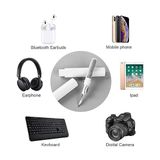 Prime Çok Amaçlı Kulaklık Temizleme Kiti | Kablosuz Kulaklık, Telefon, Klavye ve Elektronik Aletler Için Yumuşak Fırçalı Temizleyici Set - Option-1 - Ahşap
