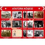 Prime Concept 70X100 Vinil Baskı Atatürk Köşesi Tek Ebat Kırtasiye Ürünü Renkli Tasarım