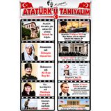 PRİME Concept Atatürk’ü Tanıyalım Eğitim Posteri Hayatı ve Ailesi Okul Sınıf Duvar Panosu