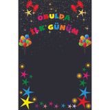 PRİME Concept Okulda İlk Günüm Hatıra Fotoğraf Panosu Branda 150 x 200 cm