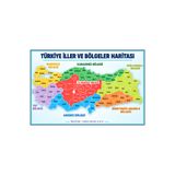PRİME Concept Türkiye İller ve Bölgeler Haritası Eğitici Okul Posteri – 7 Coğrafi Bölge ve 81 İl